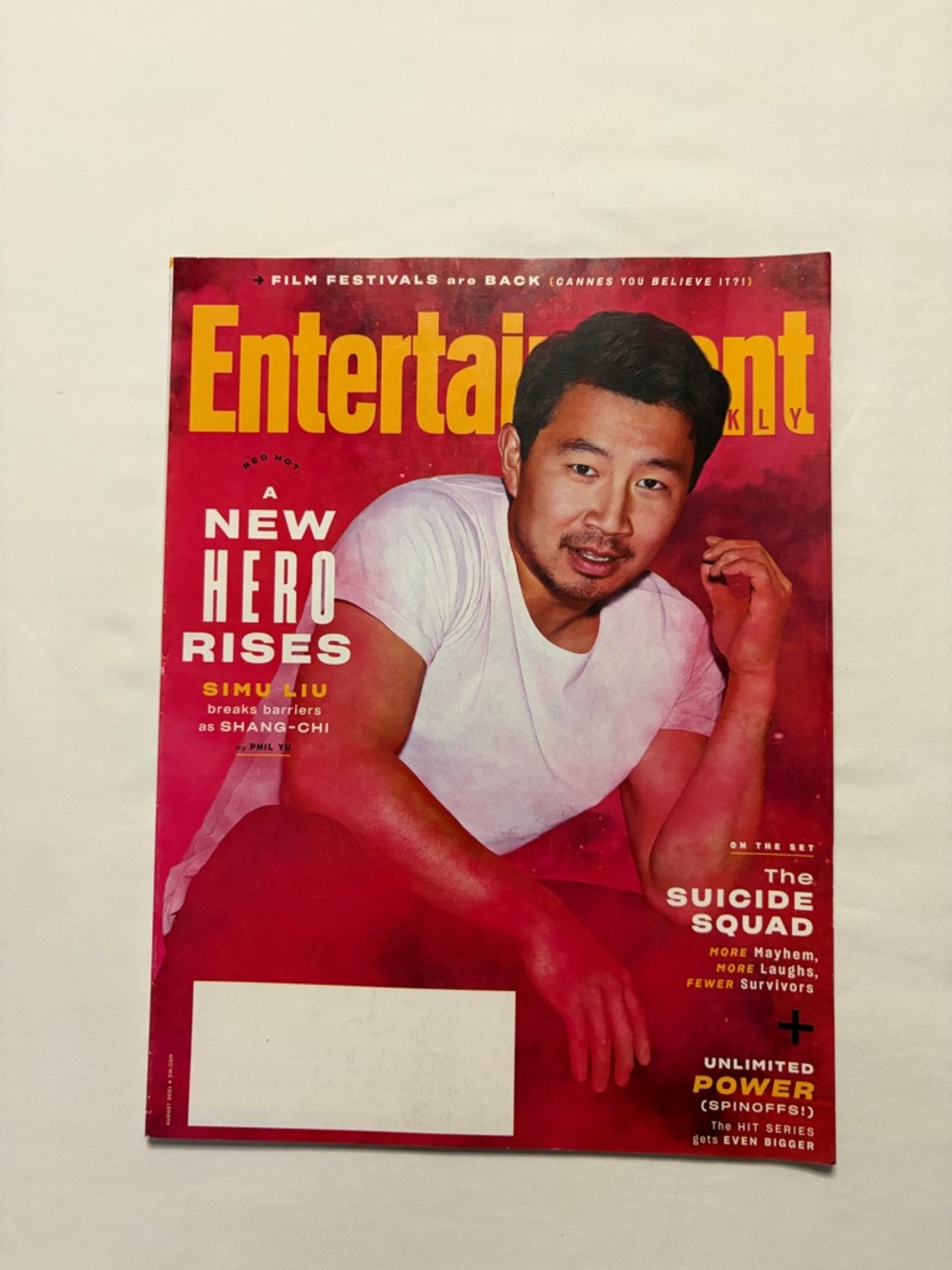 Entertainment Weekly Simu Liu “New Hero Rises” Issue August 2021 Magazine